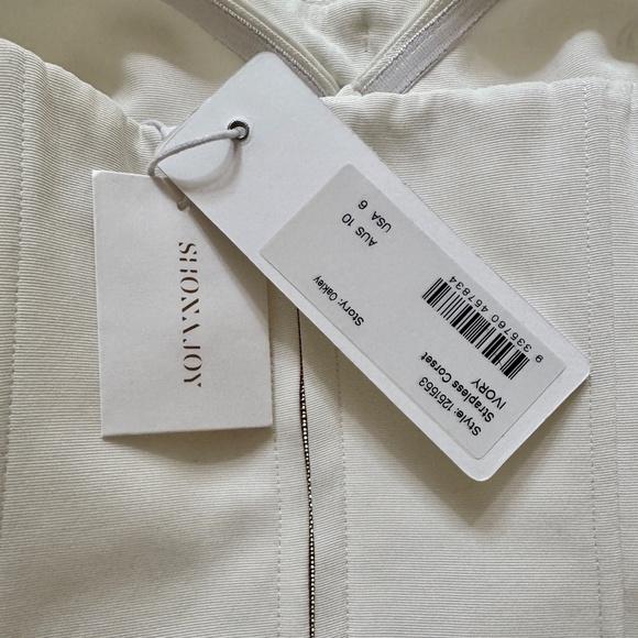 Shona Joy Oakley Strapless corset In Ivory US6 / AU10 - Picture 8 of 8